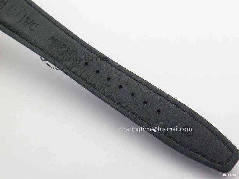 MIROTIME 0409 Pilot Chrono SS IW387809 ZF 1:1 Best Edition Silver Dial Blue Numbers On Blue Leather Strap A Lightweight 7263